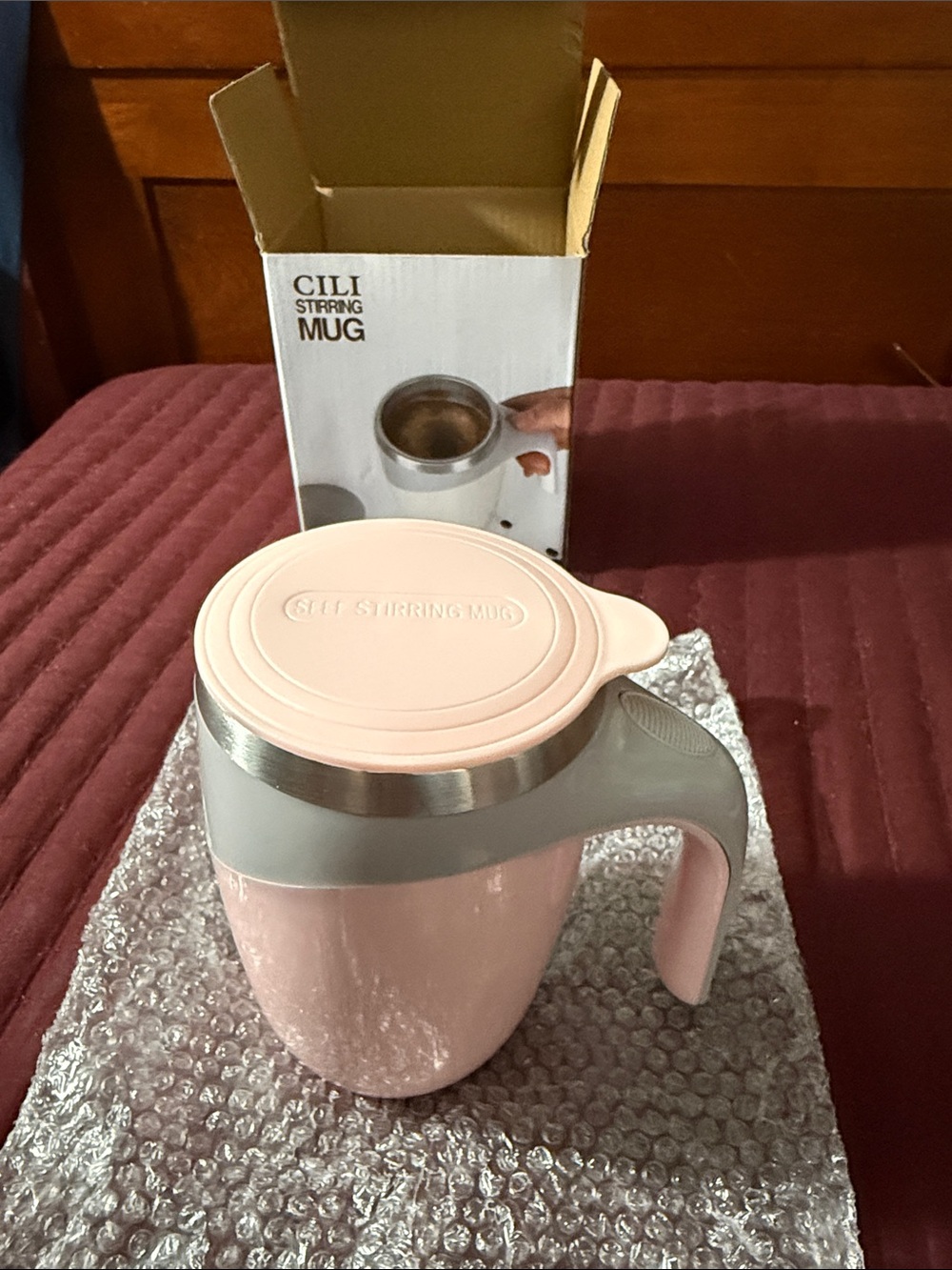 CILI Self Stirring Mug - Pale Pink